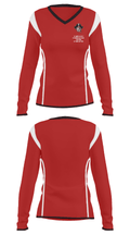 Hampshire Regional High School Gymnastics 9041496 Women's Long Sleeve V-neck Shirt - 33