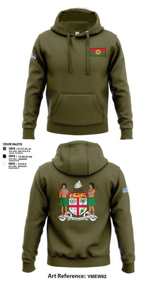 Hoodie, Republic Of Fiji Military Forces, Army, Teamtime, Team time, sublimation, custom sports apparel, team uniforms, spirit wear, spiritwear, sports uniforms, custom shirts, team store, custom team store, fundraiser sports, apparel fundraiser
