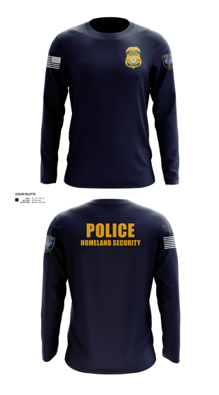 Long Sleeve Performance Shirt, Federal Protective Service, Police, Teamtime, Team time, sublimation, custom sports apparel, team uniforms, spirit wear, spiritwear, sports uniforms, custom shirts, team store, custom team store, fundraiser sports, apparel fundraiser