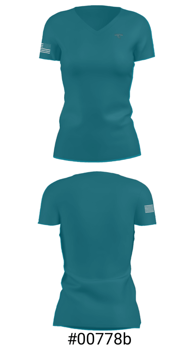 Muchin College Prep Basketball 75033120 Women's Short Sleeve V-neck Shirt - 21