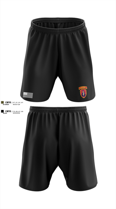 3rd SQDN, 5th SFAB Athletic Shorts With Pockets - 2