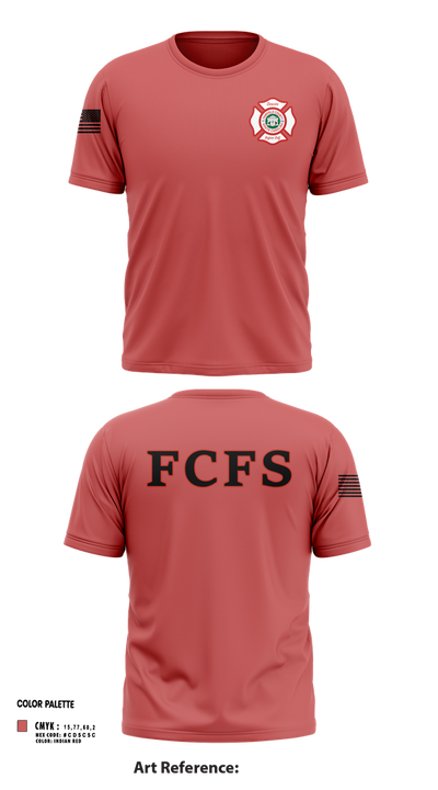Fairfield County Fire Service 95108928 Short Sleeve Performance Shirt - 103