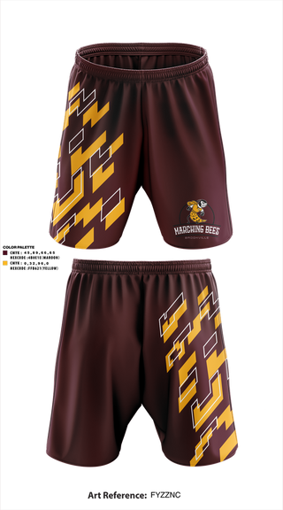 Athletic Shorts With Pockets, Brookville High School Band, Spirit Store, Teamtime, Team time, sublimation, custom sports apparel, team uniforms, spirit wear, spiritwear, sports uniforms, custom shirts, team store, custom team store, fundraiser sports, apparel fundraiser
