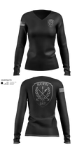 Redwood City Police SRT 47441629 Women's Long Sleeve V-neck Shirt - 21