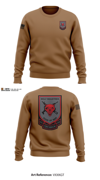 Crew Neck Sweatshirt, Dogs of War, Army, Teamtime, Team time, sublimation, custom sports apparel, team uniforms, spirit wear, spiritwear, sports uniforms, custom shirts, team store, custom team store, fundraiser sports, apparel fundraiser