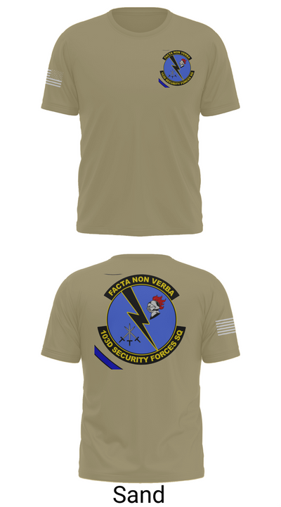 103d SECURITY FORCES SQUADRON 19845829 Old School Cotton Feel Shirt - 90