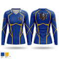 Sandusky Spartans Women's Long Sleeve V-neck Shirt - 1