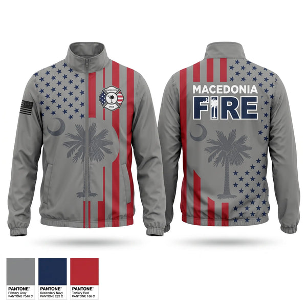 Windbreaker, Macedonia Fire Department, Fire Department, Teamtime, Team time, sublimation, custom sports apparel, team uniforms, spirit wear, spiritwear, sports uniforms, custom shirts, team store, custom team store, fundraiser sports, apparel fundraiser