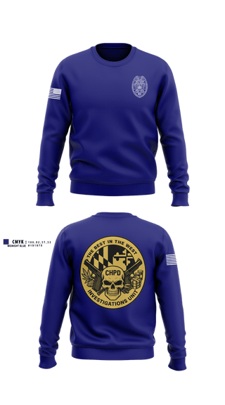Crew Neck Sweatshirt, Capitol Heights Police Dept., Police, Teamtime, Team time, sublimation, custom sports apparel, team uniforms, spirit wear, spiritwear, sports uniforms, custom shirts, team store, custom team store, fundraiser sports, apparel fundraiser