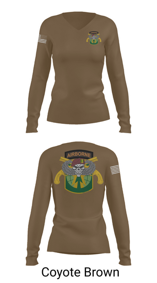 Womens Long Sleeve Vneck Shirt, 16th Military Police Brigade, , Teamtime, Team time, sublimation, custom sports apparel, team uniforms, spirit wear, spiritwear, sports uniforms, custom shirts, team store, custom team store, fundraiser sports, apparel fundraiser