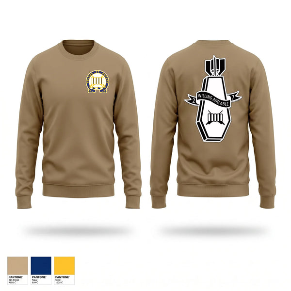 Crew Neck Sweatshirt, 2-7 IN FIST, Army, Teamtime, Team time, sublimation, custom sports apparel, team uniforms, spirit wear, spiritwear, sports uniforms, custom shirts, team store, custom team store, fundraiser sports, apparel fundraiser