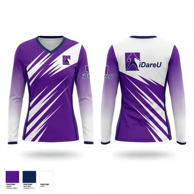 iDareU Academy Inc. 8650581 Women's Long Sleeve V-neck Shirt - 1