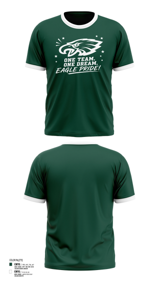 Old School Cotton Shirt, Exhalt Eagles, Cheer, Teamtime, Team time, sublimation, custom sports apparel, team uniforms, spirit wear, spiritwear, sports uniforms, custom shirts, team store, custom team store, fundraiser sports, apparel fundraiser