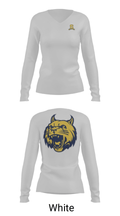 Springfield High School Bowling 98266718 Women's Long Sleeve V-neck Shirt - 6