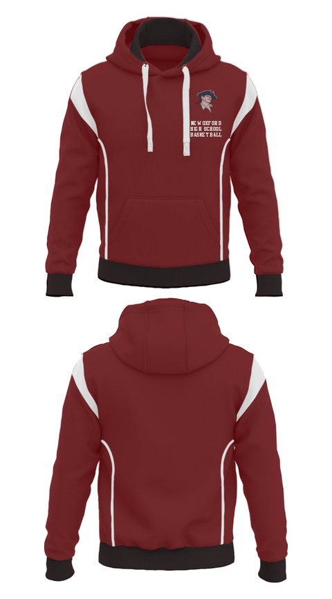 Hoodie, New Oxford High School Basketball, Men's Basketball, Teamtime, Team time, sublimation, custom sports apparel, team uniforms, spirit wear, spiritwear, sports uniforms, custom shirts, team store, custom team store, fundraiser sports, apparel fundraiser