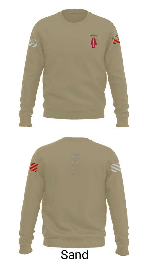 Crew Neck Sweatshirt, , Army, Teamtime, Team time, sublimation, custom sports apparel, team uniforms, spirit wear, spiritwear, sports uniforms, custom shirts, team store, custom team store, fundraiser sports, apparel fundraiser
