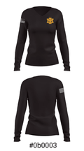 Iron Mountain High School 84990316 Women's Long Sleeve V-neck Shirt - 20
