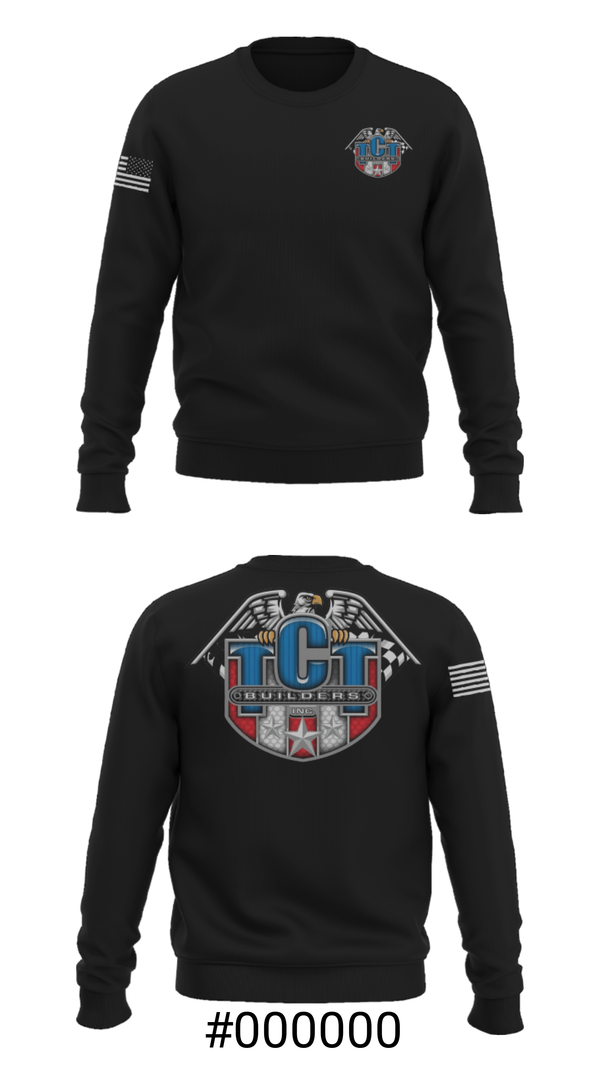 Crew Neck Sweatshirt, TCT Builders Inc., , Teamtime, Team time, sublimation, custom sports apparel, team uniforms, spirit wear, spiritwear, sports uniforms, custom shirts, team store, custom team store, fundraiser sports, apparel fundraiser