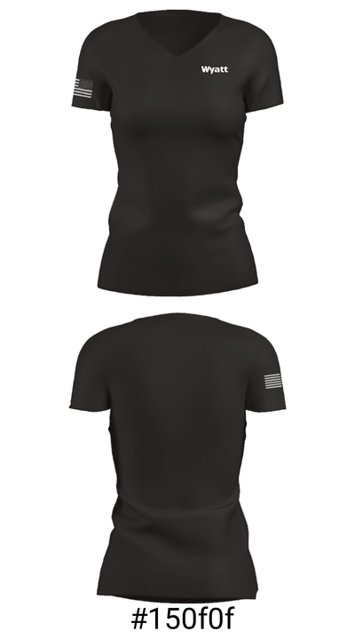 Wyatt 81561122 Women's Short Sleeve V-neck Shirt - 4