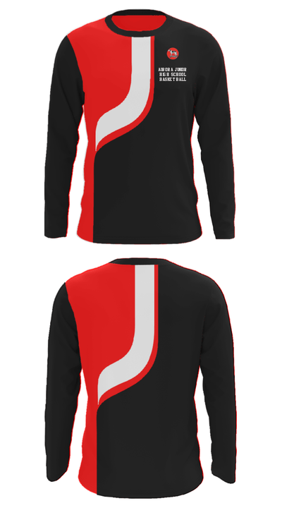 Aurora Junior High School Basketball 76390681 Long Sleeve Performance Shirt - 33