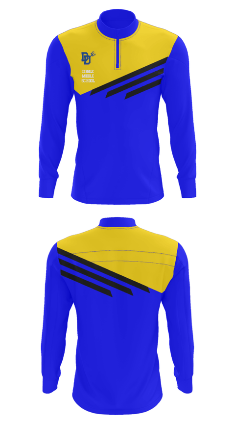Quarter Zip Jacket, Dibble Middle School, Spirit Store, Teamtime, Team time, sublimation, custom sports apparel, team uniforms, spirit wear, spiritwear, sports uniforms, custom shirts, team store, custom team store, fundraiser sports, apparel fundraiser