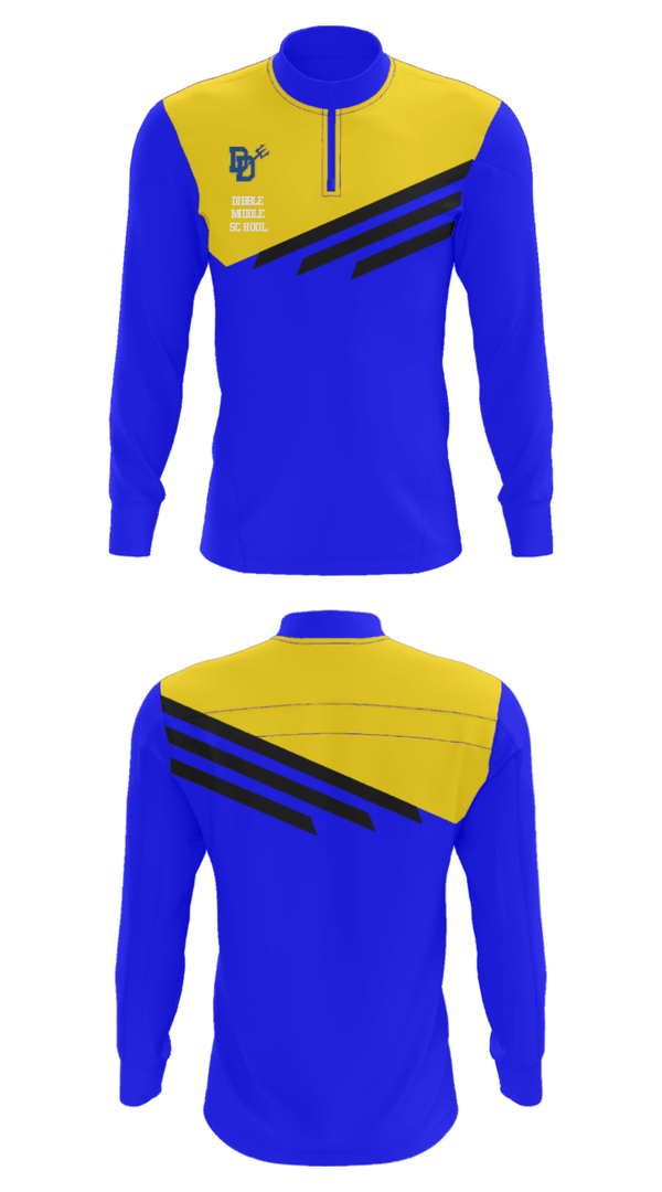 Quarter Zip Jacket, Dibble Middle School, Spirit Store, Teamtime, Team time, sublimation, custom sports apparel, team uniforms, spirit wear, spiritwear, sports uniforms, custom shirts, team store, custom team store, fundraiser sports, apparel fundraiser