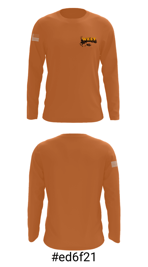 Long Sleeve Performance Shirt, West High School Gymnastics, Spirit Store, Teamtime, Team time, sublimation, custom sports apparel, team uniforms, spirit wear, spiritwear, sports uniforms, custom shirts, team store, custom team store, fundraiser sports, apparel fundraiser