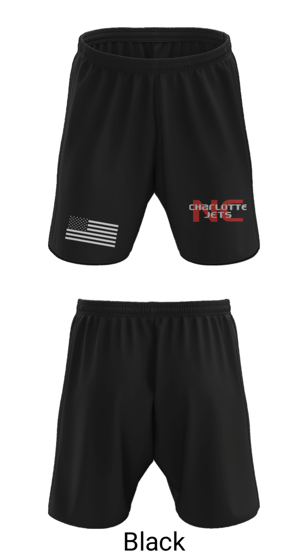 Athletic Shorts With Pockets, Charlotte Jets Basketball Organization, Men's Basketball, Teamtime, Team time, sublimation, custom sports apparel, team uniforms, spirit wear, spiritwear, sports uniforms, custom shirts, team store, custom team store, fundraiser sports, apparel fundraiser