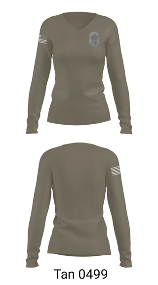 Women's Long Sleeve Vneck Shirt, , Police, Teamtime, Team time, sublimation, custom sports apparel, team uniforms, spirit wear, spiritwear, sports uniforms, custom shirts, team store, custom team store, fundraiser sports, apparel fundraiser