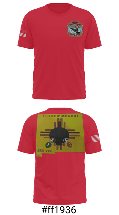 USS New Mexico 56487419 Short Sleeve Performance Shirt - 6