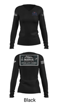 Marva Roofing 1081209 Women's Long Sleeve V-neck Shirt - 13