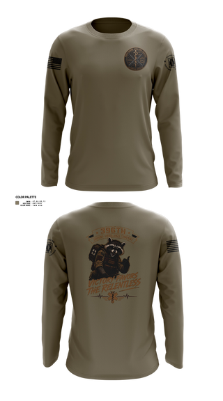 Long Sleeve Performance Shirt, 396th MCGA, Army, Teamtime, Team time, sublimation, custom sports apparel, team uniforms, spirit wear, spiritwear, sports uniforms, custom shirts, team store, custom team store, fundraiser sports, apparel fundraiser