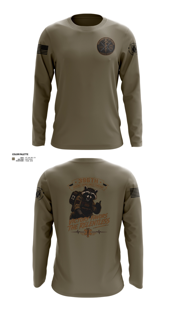 Long Sleeve Performance Shirt, 396th MCGA, Army, Teamtime, Team time, sublimation, custom sports apparel, team uniforms, spirit wear, spiritwear, sports uniforms, custom shirts, team store, custom team store, fundraiser sports, apparel fundraiser