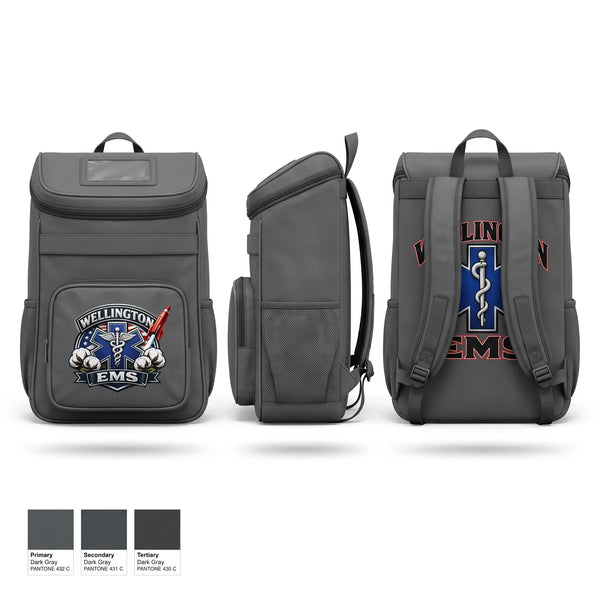 Gear Bag, Wellington EMS, EMS/EMT, Teamtime, Team time, sublimation, custom sports apparel, team uniforms, spirit wear, spiritwear, sports uniforms, custom shirts, team store, custom team store, fundraiser sports, apparel fundraiser