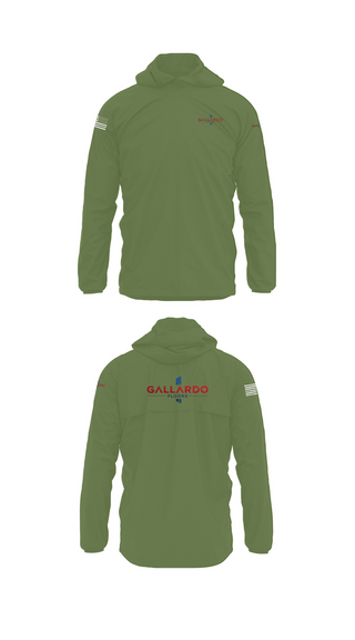 Windbreaker, Gallardo Floor’s, Army, Teamtime, Team time, sublimation, custom sports apparel, team uniforms, spirit wear, spiritwear, sports uniforms, custom shirts, team store, custom team store, fundraiser sports, apparel fundraiser