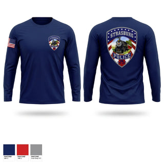 Long Sleeve Performance Shirt, Strasburg Police, Police, Teamtime, Team time, sublimation, custom sports apparel, team uniforms, spirit wear, spiritwear, sports uniforms, custom shirts, team store, custom team store, fundraiser sports, apparel fundraiser