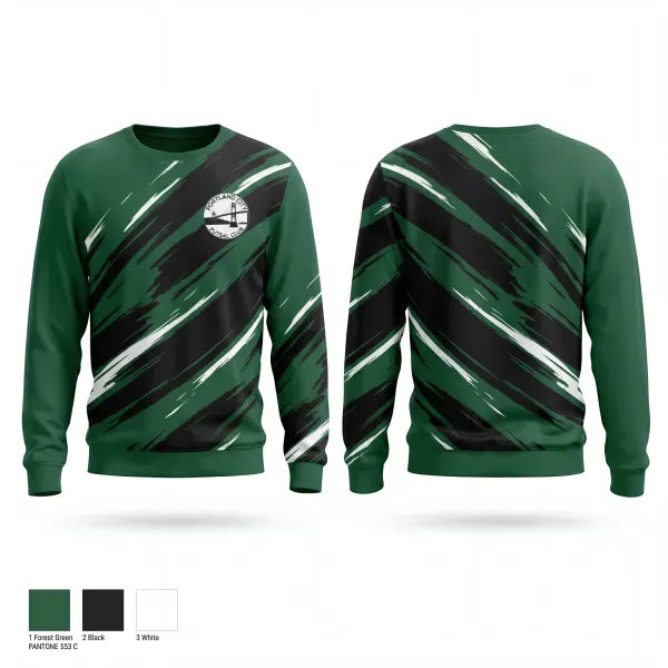 Crew Neck Sweatshirt, Portland City Futsal Club, Men's Soccer, Teamtime, Team time, sublimation, custom sports apparel, team uniforms, spirit wear, spiritwear, sports uniforms, custom shirts, team store, custom team store, fundraiser sports, apparel fundraiser