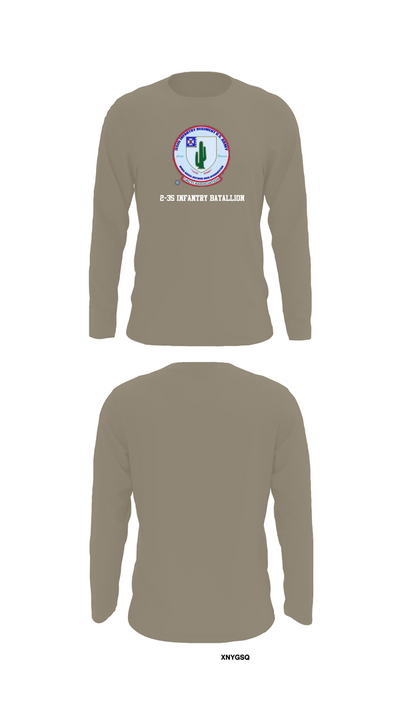 2-35 Infantry Batallion 77036654 Long Sleeve Performance Shirt 72