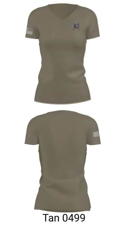 RS HOUSTON 85631959 Women's Short Sleeve V-neck Shirt - 68