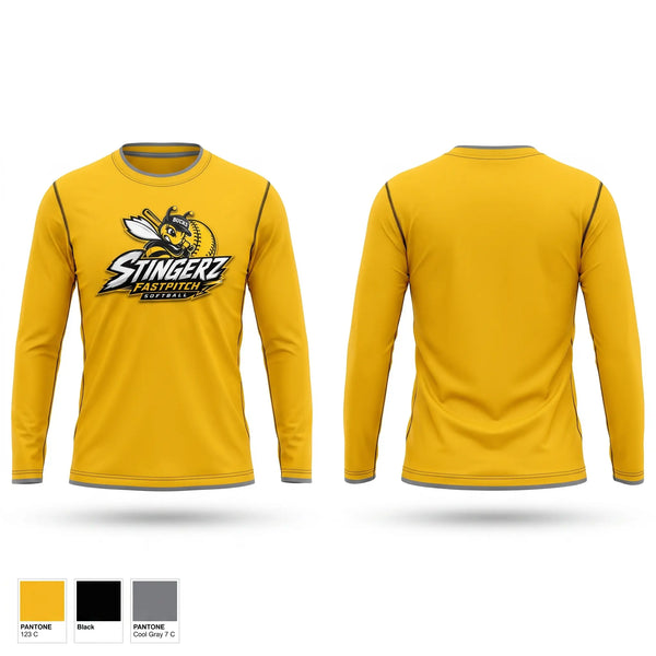 Long Sleeve Performance Shirt, Bucks Stingerz, Softball, Teamtime, Team time, sublimation, custom sports apparel, team uniforms, spirit wear, spiritwear, sports uniforms, custom shirts, team store, custom team store, fundraiser sports, apparel fundraiser