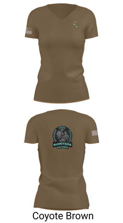 Shooters odyssey 32920312 Women's Short Sleeve V-neck Shirt - 8