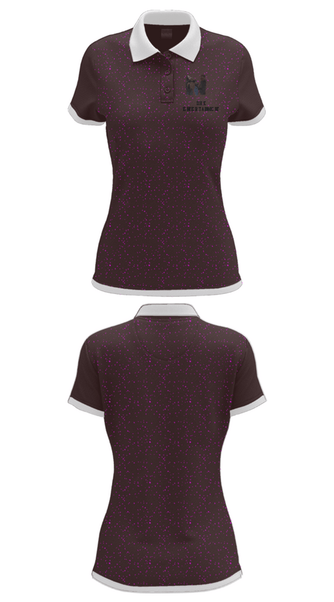 Women's Short Sleeve Performance Polo, DHK Entertainment, , Teamtime, Team time, sublimation, custom sports apparel, team uniforms, spirit wear, spiritwear, sports uniforms, custom shirts, team store, custom team store, fundraiser sports, apparel fundraiser