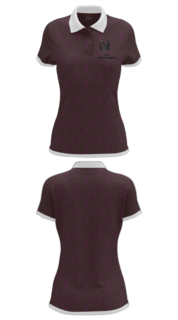 Women's Short Sleeve Performance Polo, DHK Entertainment, , Teamtime, Team time, sublimation, custom sports apparel, team uniforms, spirit wear, spiritwear, sports uniforms, custom shirts, team store, custom team store, fundraiser sports, apparel fundraiser
