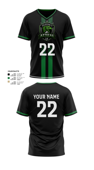Womens Soccer Jersey, Aztecas, Women's Soccer, Teamtime, Team time, sublimation, custom sports apparel, team uniforms, spirit wear, spiritwear, sports uniforms, custom shirts, team store, custom team store, fundraiser sports, apparel fundraiser