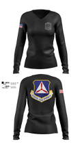 AL-005 33395377 Women's Long Sleeve V-neck Shirt - 100