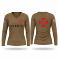 MH NORTH Women's Long Sleeve V-neck Shirt - 1