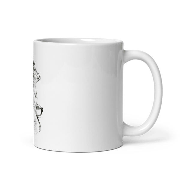 B2 Patriots barrel 46821023 White Glossy Mug - Large