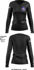 224th 87456549 Women's Long Sleeve V-neck Shirt - 4