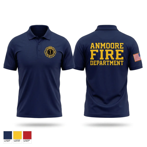 Short Sleeve Performance Polo, Anmoore Fire Department, Fire Department, Teamtime, Team time, sublimation, custom sports apparel, team uniforms, spirit wear, spiritwear, sports uniforms, custom shirts, team store, custom team store, fundraiser sports, apparel fundraiser