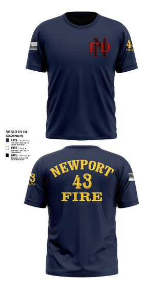 Short Sleeve Performance Shirt, Newport Fire Department, Fire Department, Teamtime, Team time, sublimation, custom sports apparel, team uniforms, spirit wear, spiritwear, sports uniforms, custom shirts, team store, custom team store, fundraiser sports, apparel fundraiser